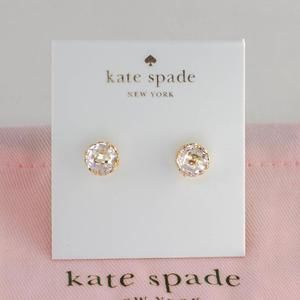 Kate Spade Something Sparkly Cubic Zirconia Stud Earrings (with Dust Bag…